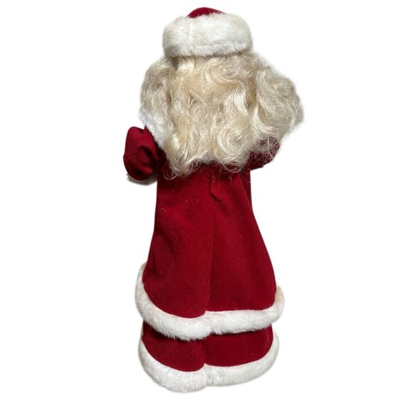 Vintage 17” Young Lady Mrs Claus Caroler Candle NOT WORKING Animated Sound - Picture 4 of 11